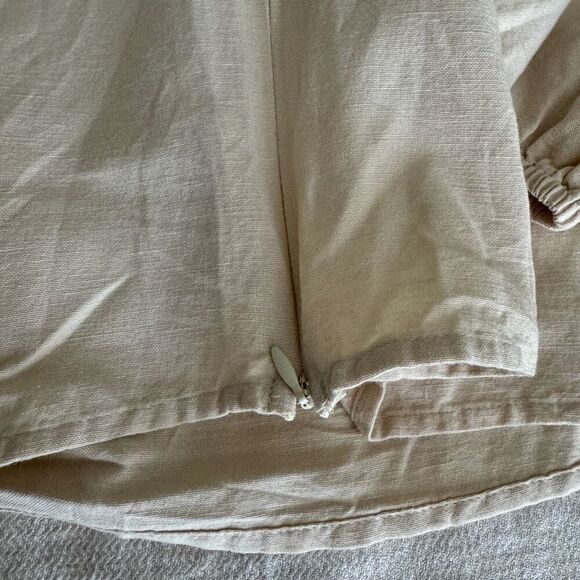 Mango Asymmetrical Embroidered Open Work One Shoulder Top S Ecru - Picture 10 of 11